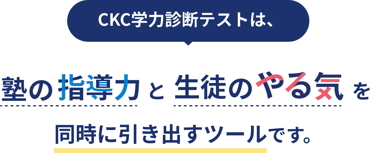 塾の指導力と生徒のやる気を同時に引き出すツールです